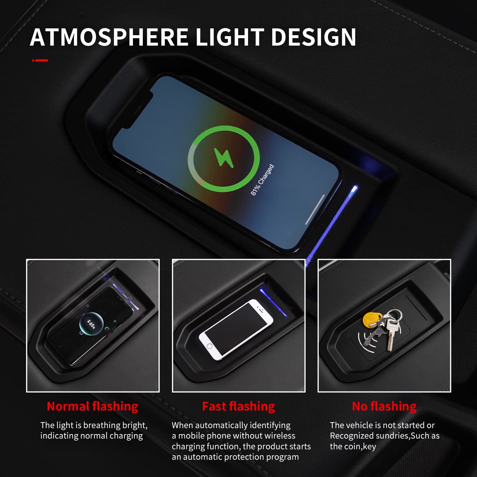 Xipoo Wireless Charger TWE5 Compatible With 2019-2024 Dodge Ram