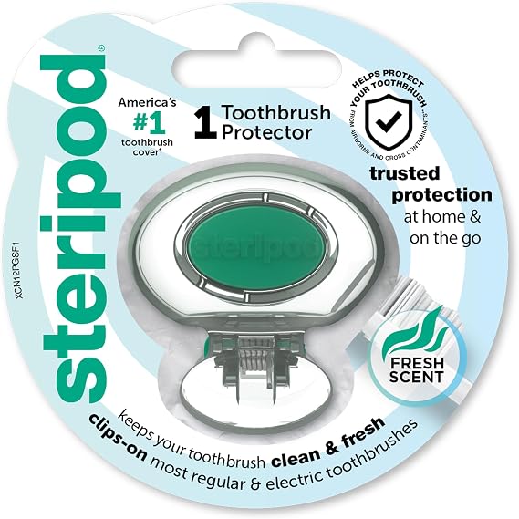 Steripod Clip-On Toothbrush Protector, 1 Count