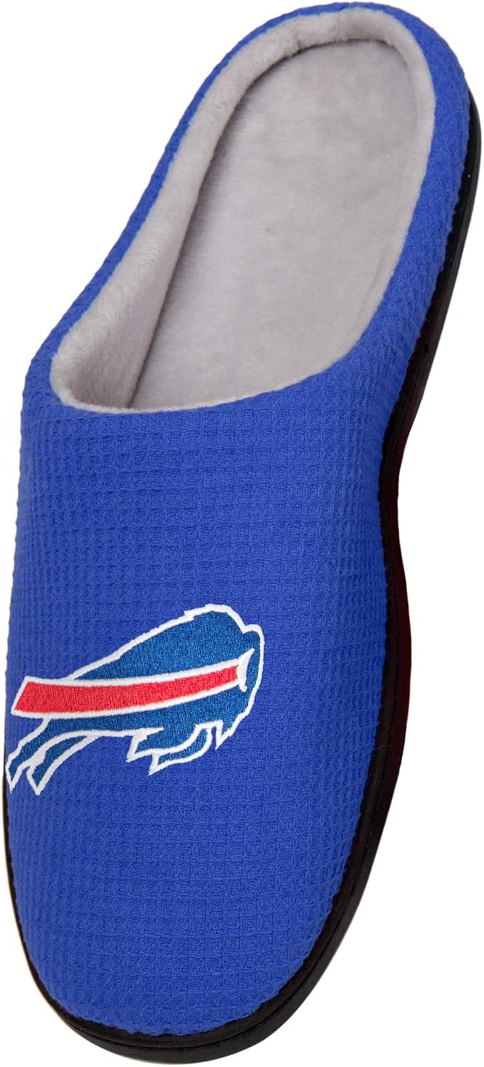 FOCO Men's NFL Team Logo Memory Foam Slide Slippers