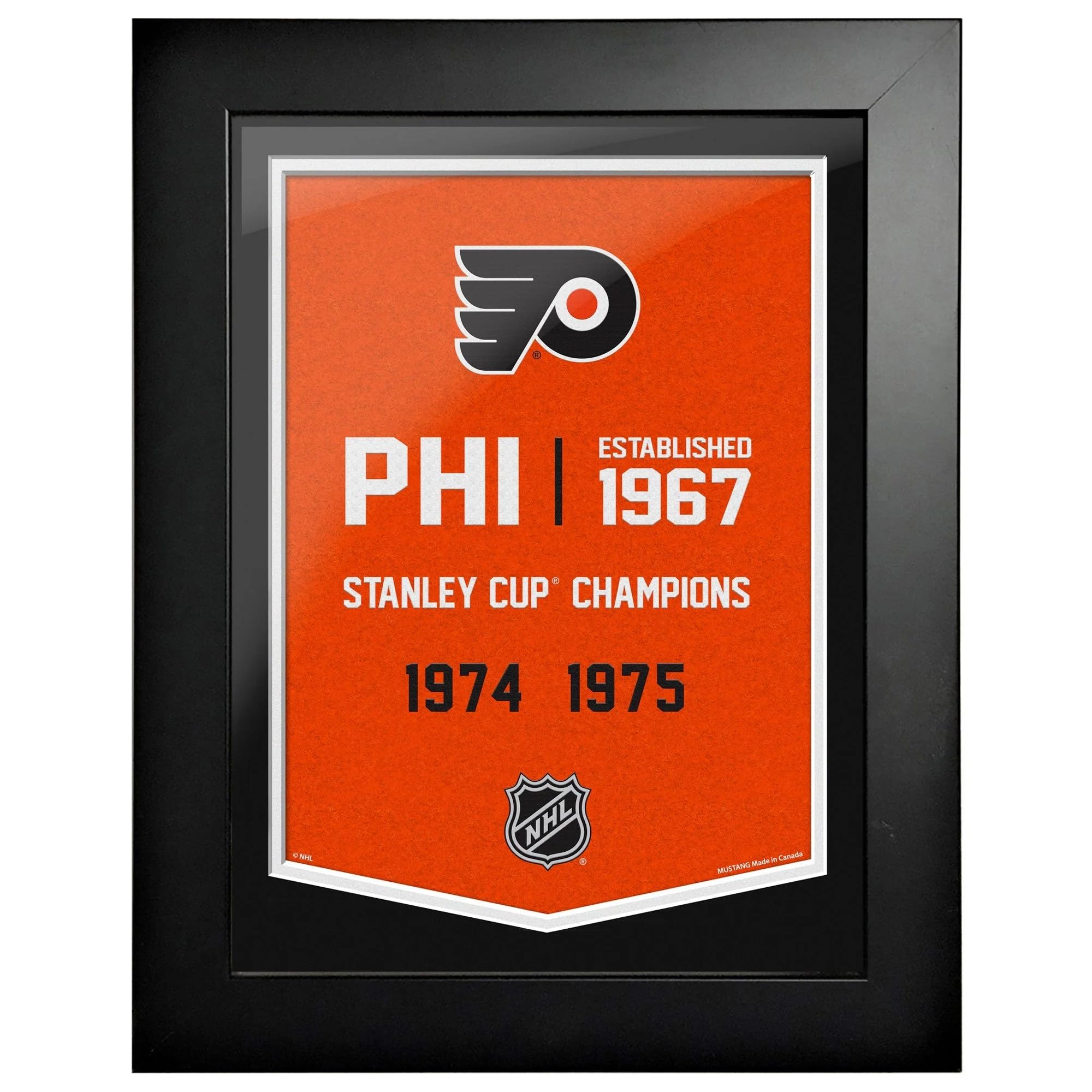 Mustang Product Sports Decor Philadelphia Flyers 12 x 16 Empire Framed Sign