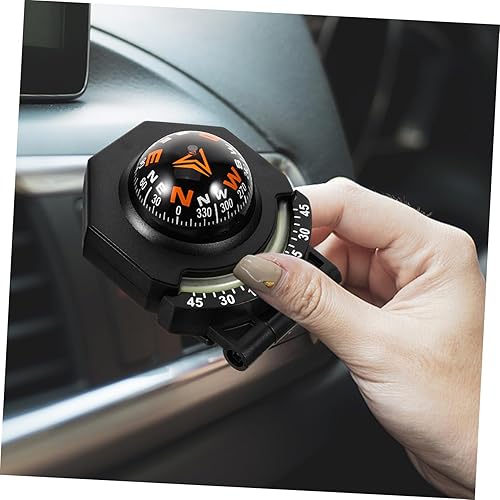 Miniatura 8 de Toddmomy Decor Dash Mount Brújula de dirección de navegación para automóvil, brújula negra, brújula de automóvil, brújula de montaje en tablero para