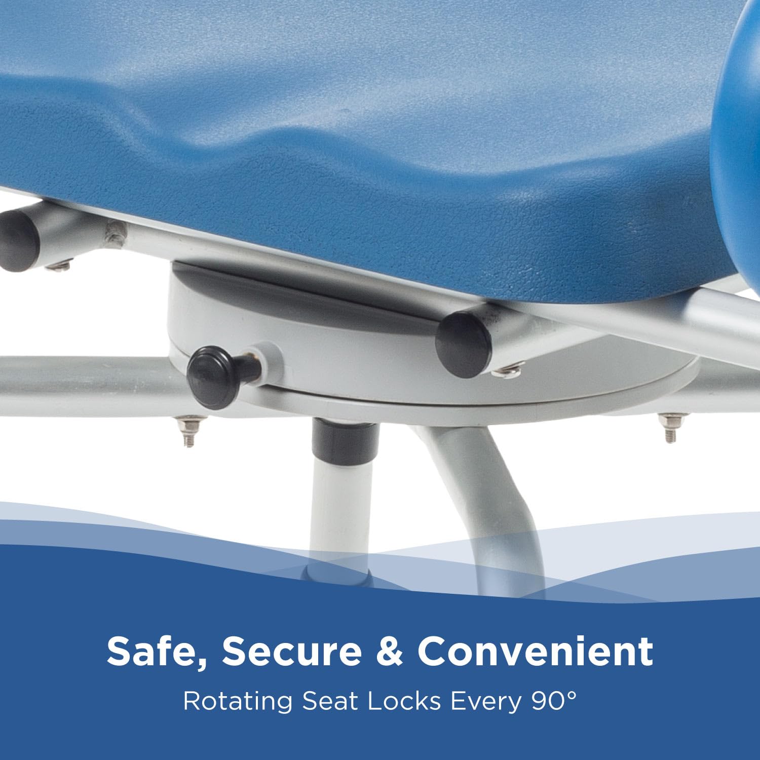 Journey SoftSecure - Silla de ducha giratoria de 360 grados, asiento giratorio acolchado para bañera