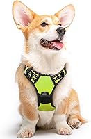 Vista 80 de Eagloo Arnés para perro pequeño, sin tirones, chaleco de servicio con tiras reflectantes y asa de control, ajustable y cómodo para caminar, arnés