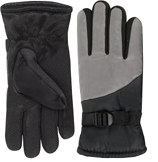 Two Tone Winter Gloves for Adult Women, Men, Warm for Extreme Weather Windproof Waterproof Insulated Gloves