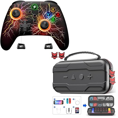 Svetaecho Switch Pro Controller and Carry Case for Switch