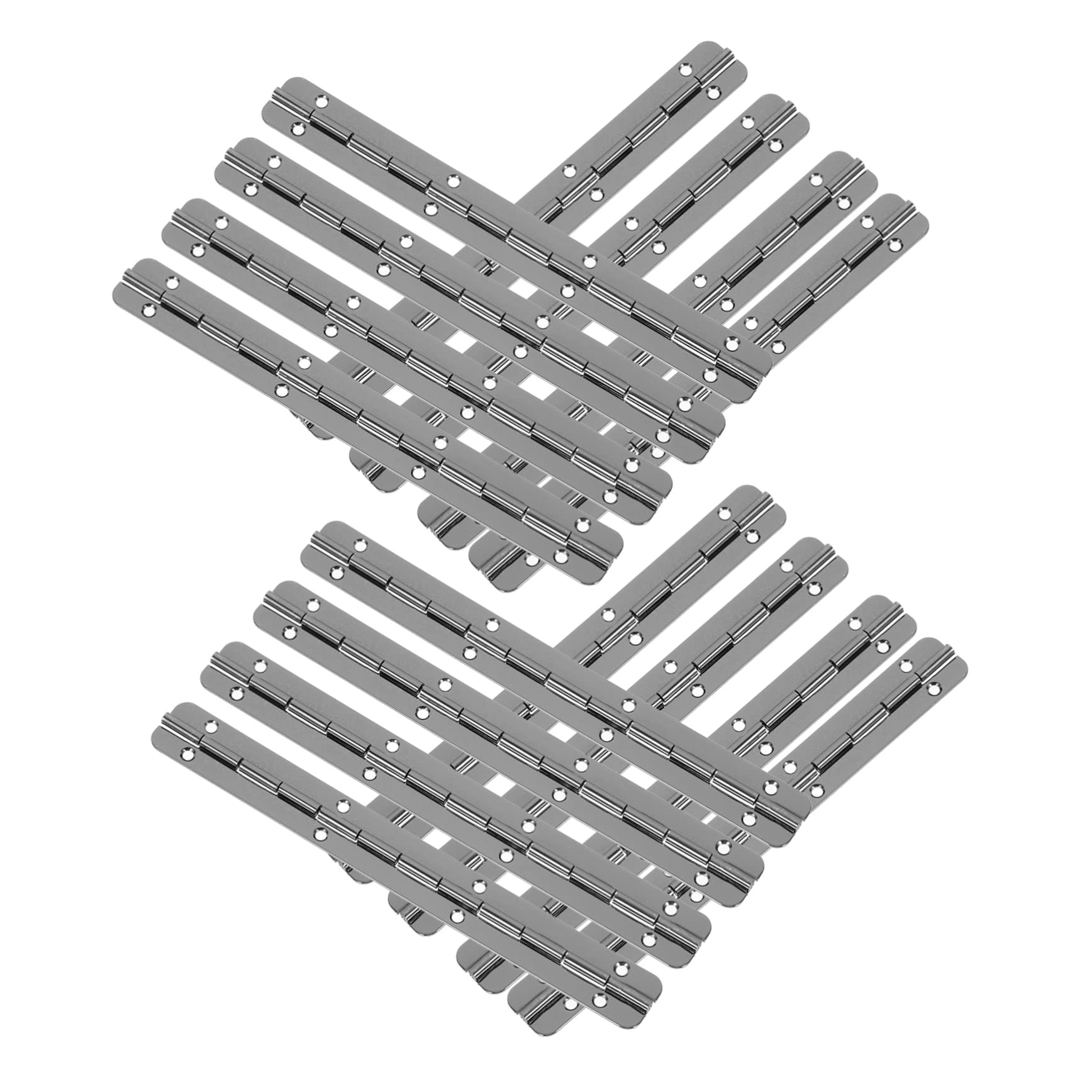 Cabilock 10pcs Heavy Duty Aluminum Piano Hinge Long Continuous Hinge for Cabinet Doors 180 Degree