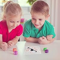 Vista 7 de Gejoy Paquete de 5 hilanderos transparentes para el aula, juego de matemáticas de borrado en seco con flecha giratoria