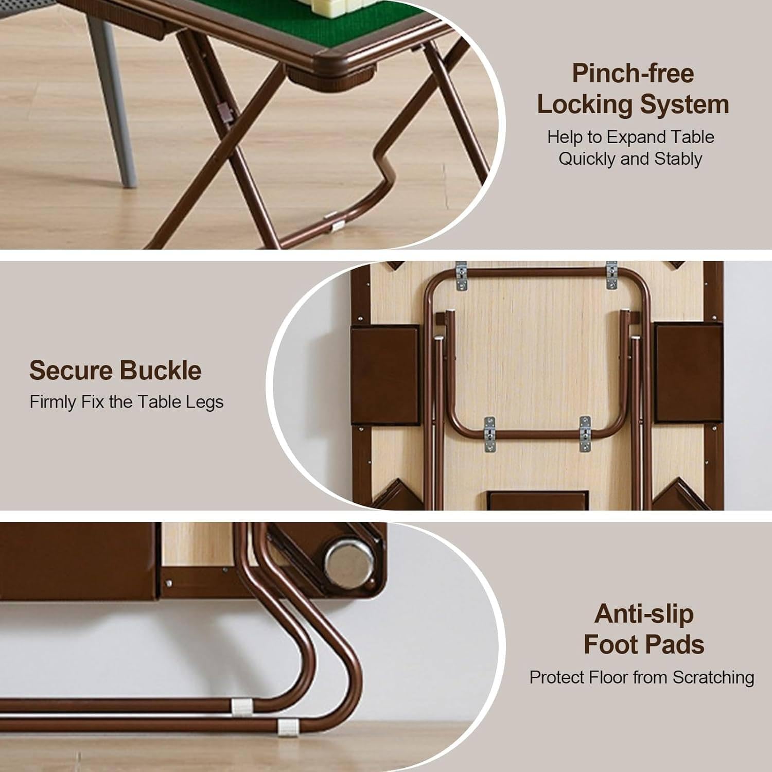 Goplus 35インチ 折りたたみ麻雀テーブル 新品未使用 麻雀テーブル、4人用折りたたみ麻雀テーブル、麻雀、ポーカー