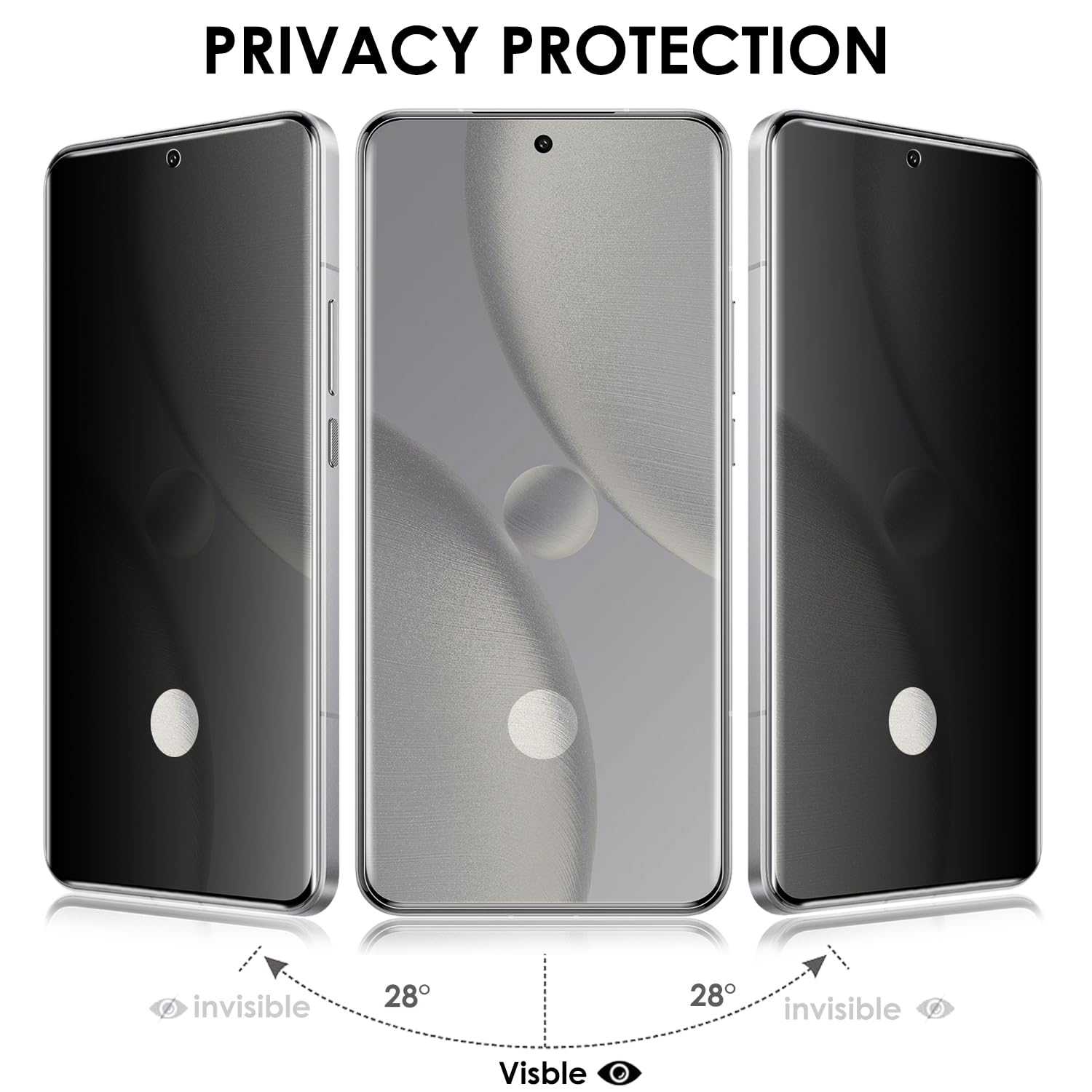 Protector de pantalla de privacidad para Xiaomi 15 Ultra, vidrio templado, juego de 3 unidades, antiespía, resistente a los arañazos, compatible con identificación de huellas dactilares, tacto