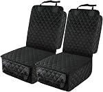 PETICON 2 Pack of Waterproof Front Seat Car Cover, Full Protection Dog Car Seat Cover with Side Flaps, Nonslip Scratchproof Front Seat Cover Fits for Cars, Trucks, SUVs, Jeep