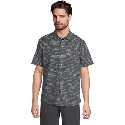 Мужская рубашка L.L.Bean All-Adventure Shirt carbon navy linear dot