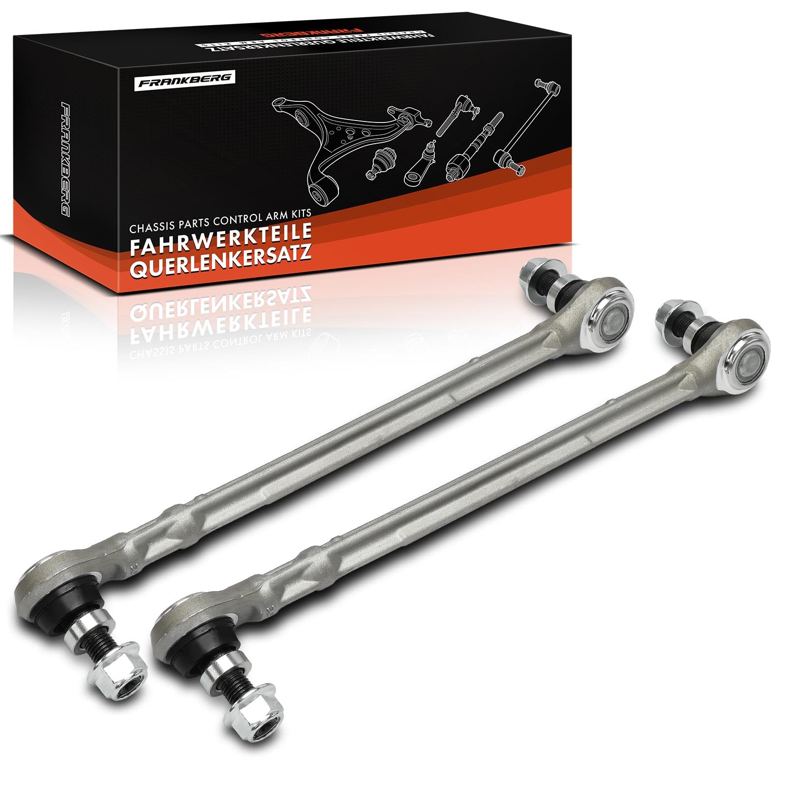 Frankberg 2x barra di accoppiamento per supporto oscillante dell'asse anteriore Compatibile con Classe C W204 Coupé C204 C180-C350, T-Model S204 C180-C350, Classe E Cabriolet A207 Replace# 33485