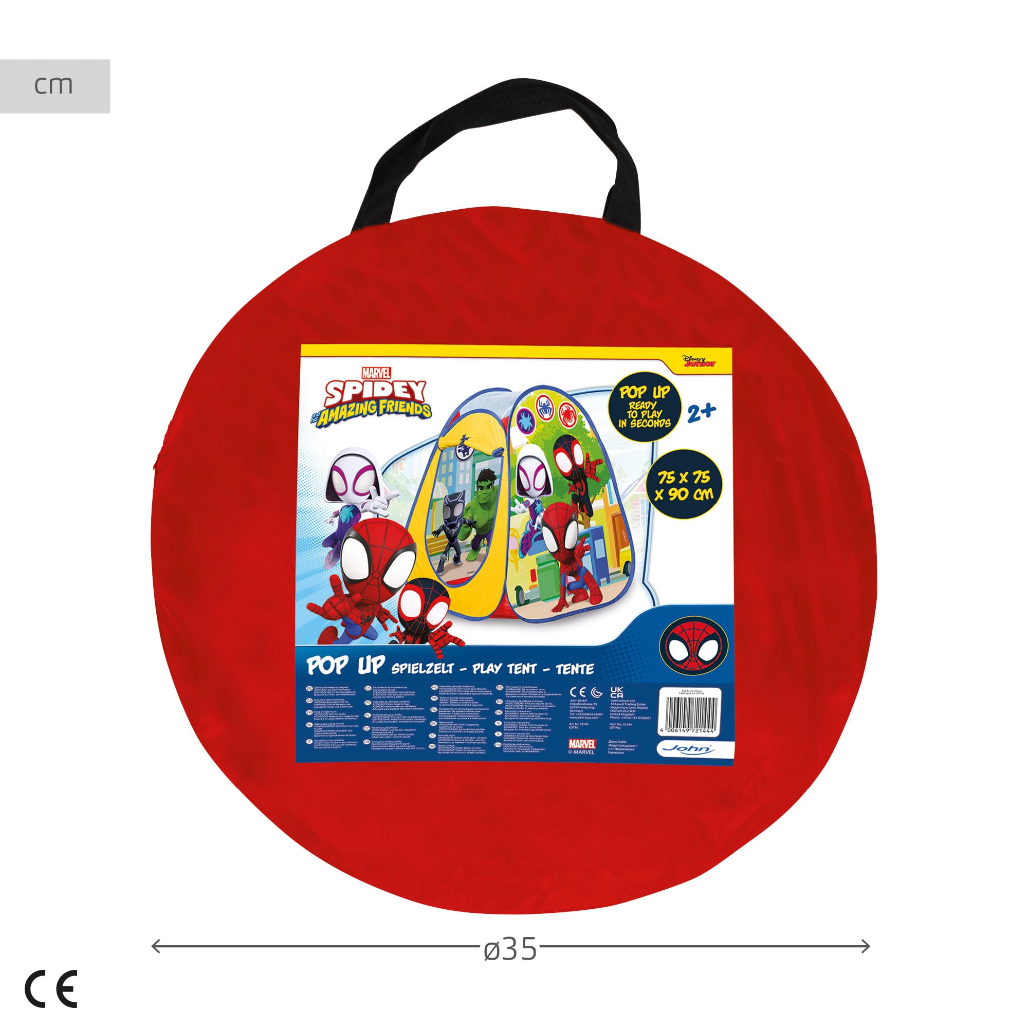 Tenda da gioco pop up per bambini Marvels Spidey e i suoi super amici