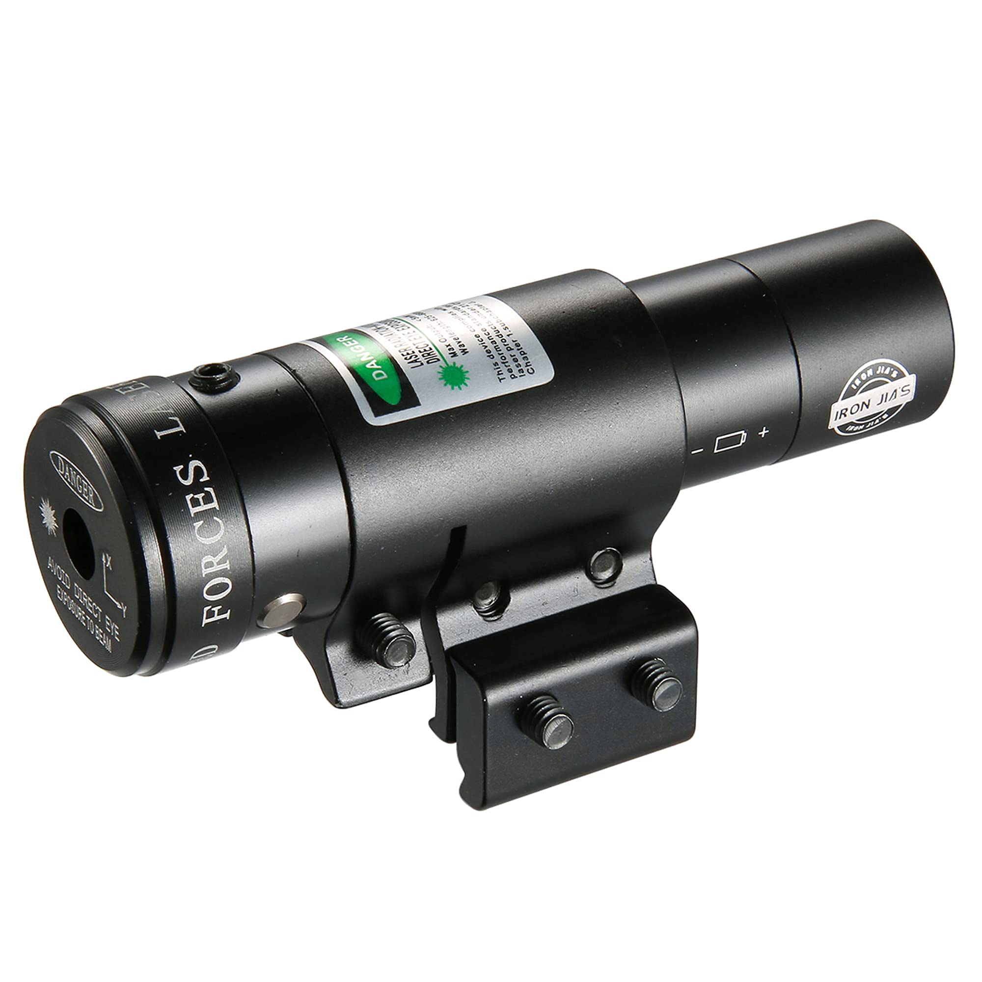 IRON JIA'S Viseur Airsoft Compact Vue Pointeur Laser Vert Airsoft Réglable w/Montage pour 20mm Picatinny & 11mm Rails Airsoft Chasse