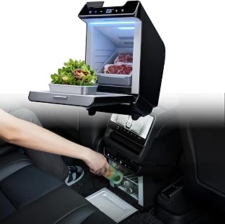 Cooler Refrigerator for Tesla Model Y Juniper 2026, 3.6 Quart 32°F~122°F Rear Center Console Freezer & Warmer, Low-Power Hot & Cold Mode, Plug-and-Play Easy 5-Min Installation