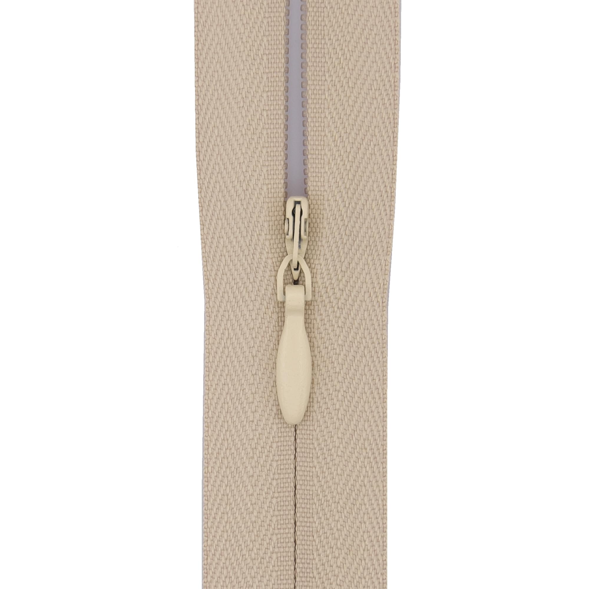 5X #3 Concealed Zip 14 inch (35cm) with Woven Tape for Dresses, Cushions & Pillows -Professional Hidden Nylon Zips for Sewing & Home Decor (Soft Sand Beige) โ image 1