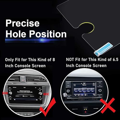 Miniatura 7 de Yumzeco Protector de pantalla compatible con Volkswagen Atlas 2019-2024, protector de pantalla para Volkswagen Tiguan Arteon 2018, 2019, 2020, 2021,