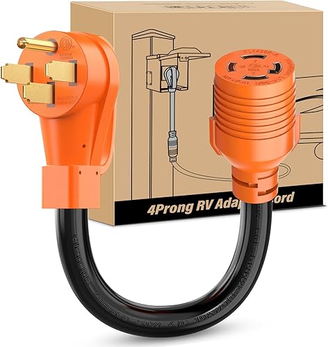 Miniatura 132 de Nilight Cable adaptador de cargador EV de 50 amperios a 50 amperios de 4 clavijas de cobre puro 250 V para soldador, conversión de enchufe Enchufe