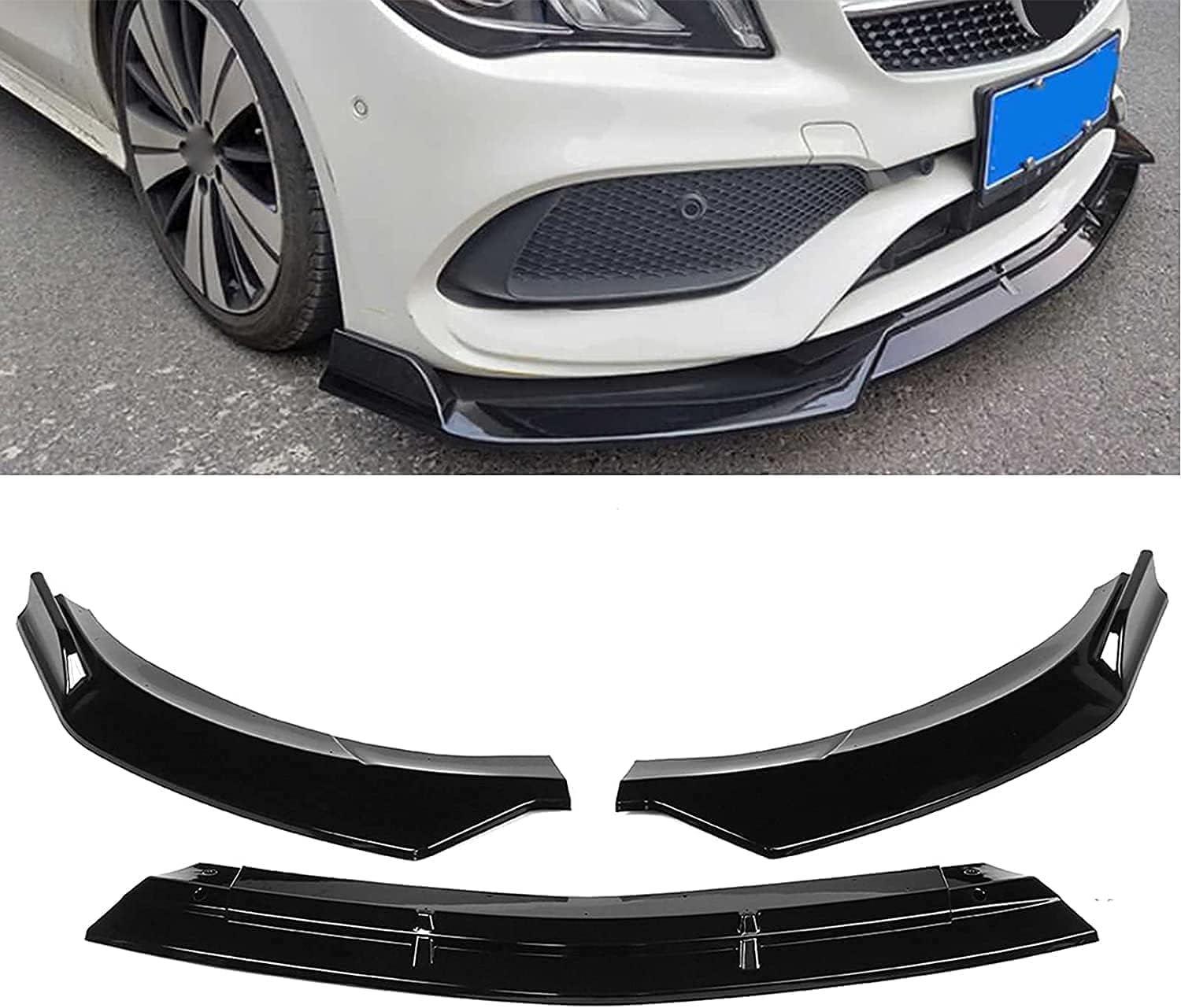 Spoiler de lèvre avant Benz CLA W117 kit pare-chocs pour corriger le flux d'air