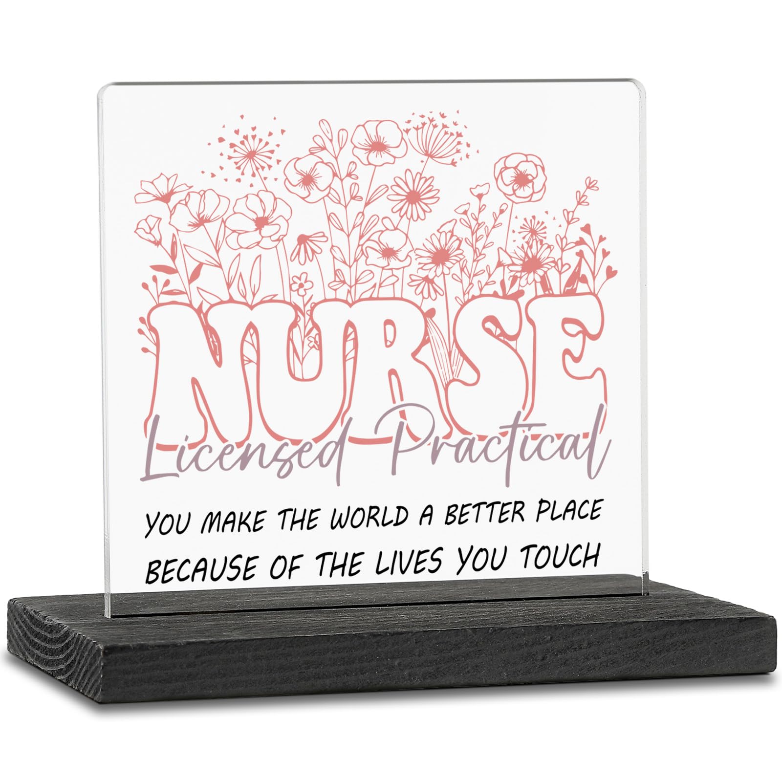 Licensed Practical Nurse Appreciation Gifts, Thank You Licensed Practical Nurse Gifts, Licensed Practical Nurse Gifts for Women, Inspirational LPN Nurse Desk Decor Decorative Signs ZBB90