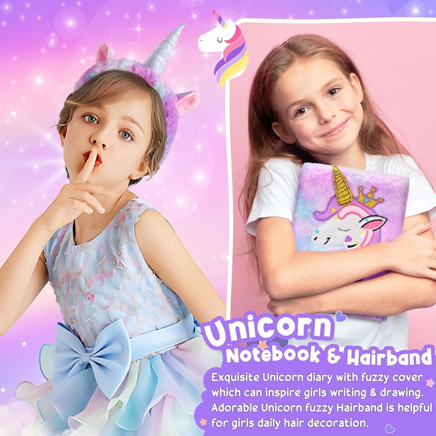 Easter Gifts for Girls, Unicorn Birthday Gifts Basket for Girls Age 3 4 5 6 7 8 9 10 Years Old, Girl Toy Age 6-8, Teen Girl Gift Trendy Stuff for Toddler 8-12, Easter Eggs Stuffers for Daughter Niece