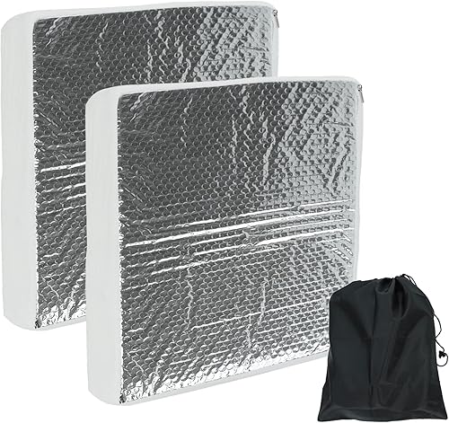 Paquete de 2 cubiertas para tragaluz de caravana, 14 x 14 x 2.75 pulgadas, cubiertas de ventilación para interior de cámper, aislante de tragaluz de