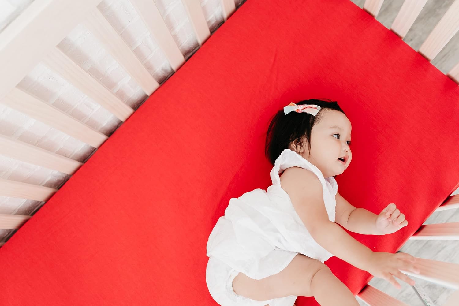Copper Pearl Premium Fitted Knit Crib Sheet/Toddler Sheet Mara