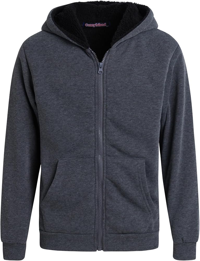 Amazon.com: Coney Island Boys Hoodie - Cozy Soft Fleece Sherpa