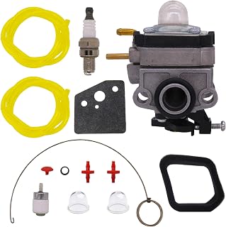 NIMTEK 753-05908 Carburetor Kit for Troy-Bilt TB4SC Yard Man YM45SC Fits HB425 BV428 Craftsman 4-Cycle 25cc Handheld Blower Gas Blower Carb