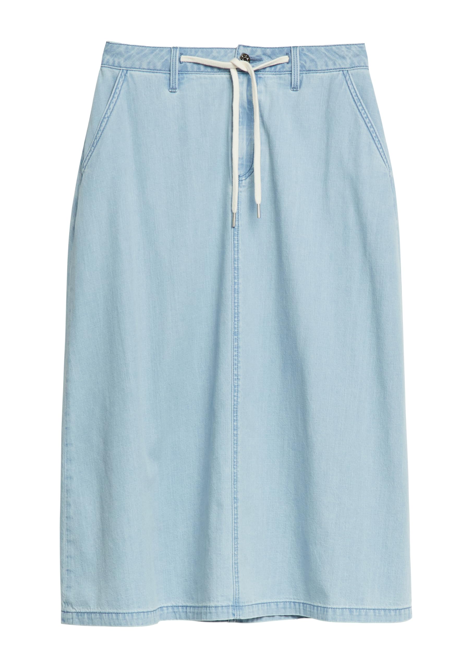 s.Oliver Damen Midi-Denimrock – High Rise, Regular Fit, Baumwoll-Denim, A-Linie – Für Urlaub