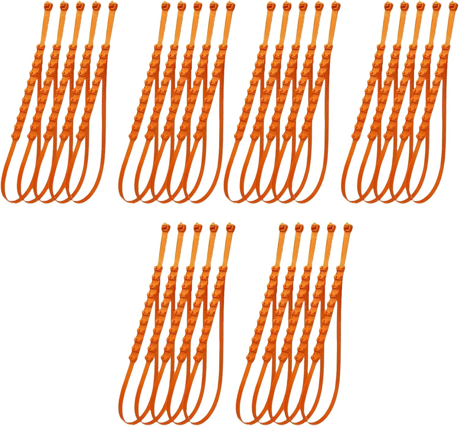 Zip Tie Snow Chains for Car Tires, Universal Anti-Skid Reusable Snow Tire Chains, Emergency Traction Cables for Cars SUVs Trucks, Winter Safety Chains for Snow Ice Mud (30pc)