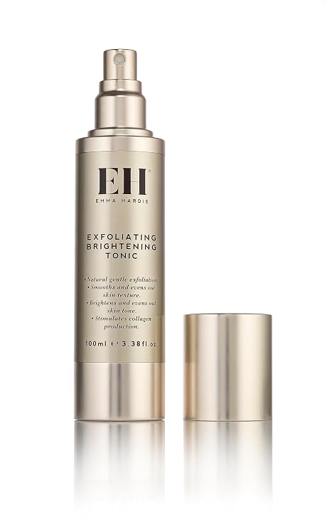 Emma Hardie 100ml Exfoliating Brightening Tonic with AHA & BHA, Reduces Signs of Ageing and Increases Skin Elasticity, Smooths & Revitalises Skin, Suitable for Sensitive Skin, Vegan & Cruelty Free