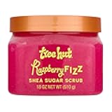 Raspberry Fizz Shea Sugar Scrub, Exfoliating, Hydrating & Moisturizing Body Scrub with Shea Butter & Nourishing Essential Oils, Smooth & Soften Skin, 18 oz