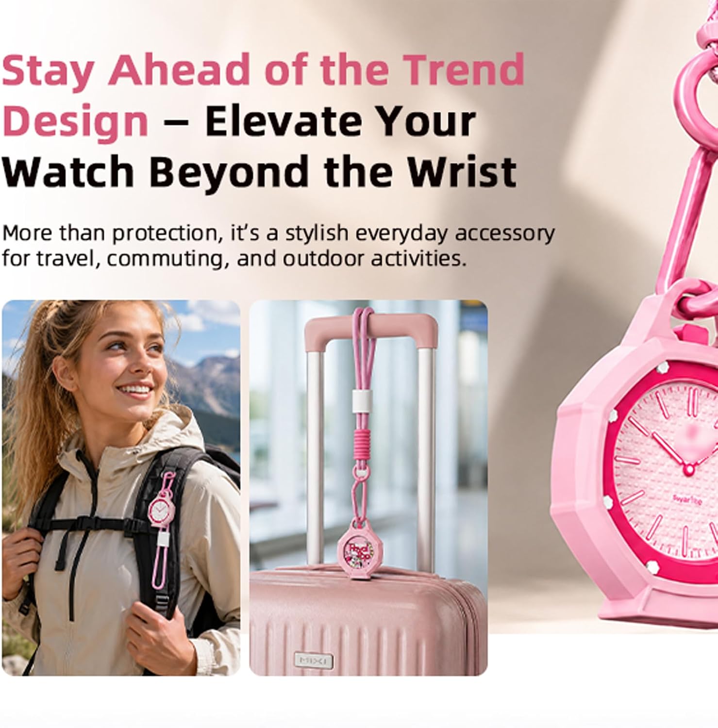 [2 Pack] Compatible with AP Swatch Royal Pop Protective Case Pink image 5