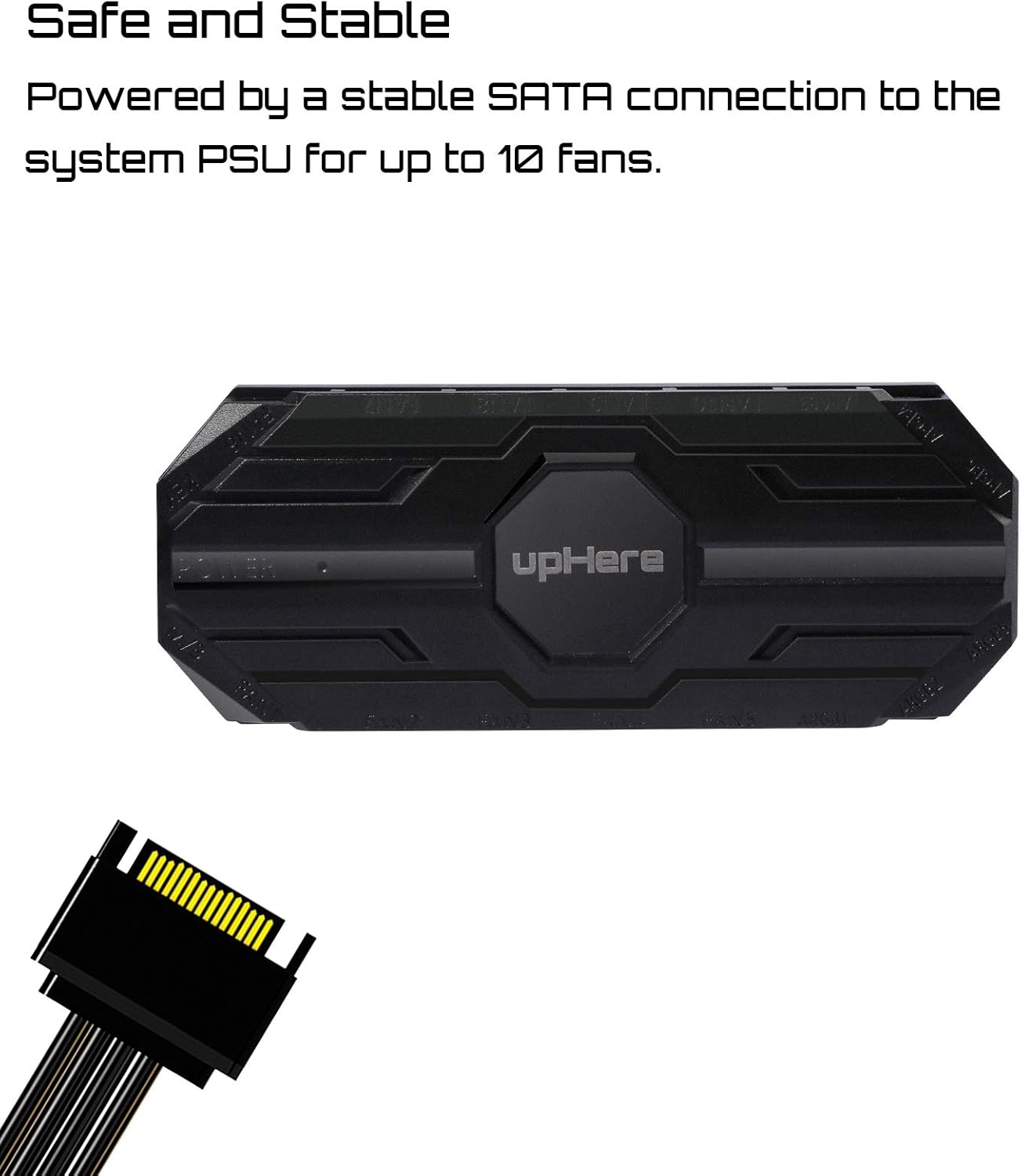 upHere RGB Fan Hub with SATA power connection