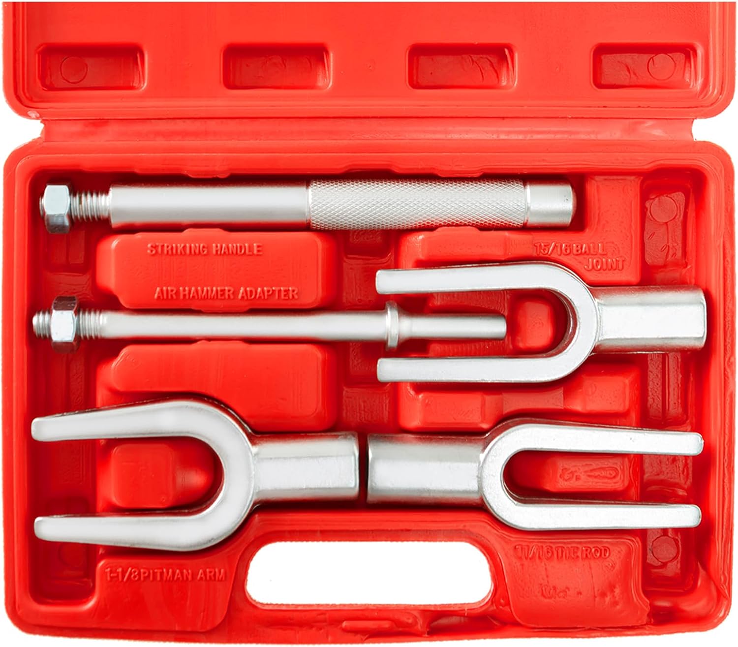 Ball Joint Separator 5pcs Pickle Fork Tool Heavy Duty Tie Rod Removal Tool for Car Van Light Truck Pickle Fork