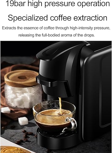 Miniatura 5 de Cafetera de cápsulas de espresso, máquinas de capuchino para el hogar, pequeña máquina de café expreso, máquina de café automática, máquina de café