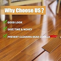 Vista 7 de Tira de transición de piso, tiras de transición de vinilo autoadhesivas de 3.3 pies, tira divisora de suelo de madera a azulejos, para unir huecos