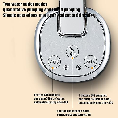 Miniatura 3 de Dispensador automático de agua  Dispensador de agua para botella de 5 galones  Dispensador de agua portátil  Bomba eléctrica portátil de agua