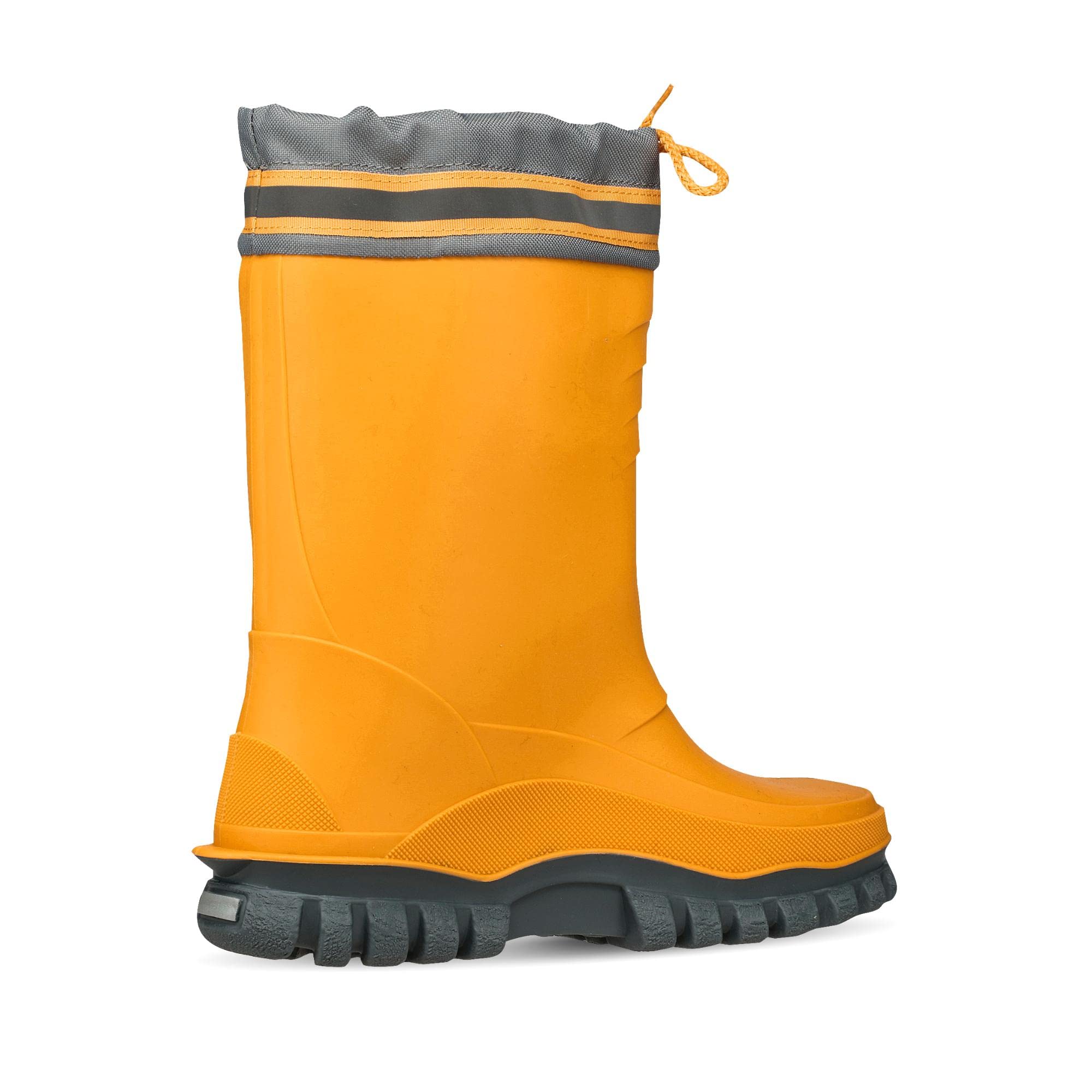Bockstiegel Stiefel Arktis Kinderwinterstiefel gefüttert gelb/grau 30