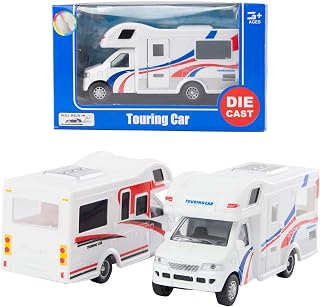 D.A.Y. Republic Diecast, White Motorhome Camper Van, Perfect for Kids Gifts, Scale Toy for Boys and Girls, Colours Sent at Random