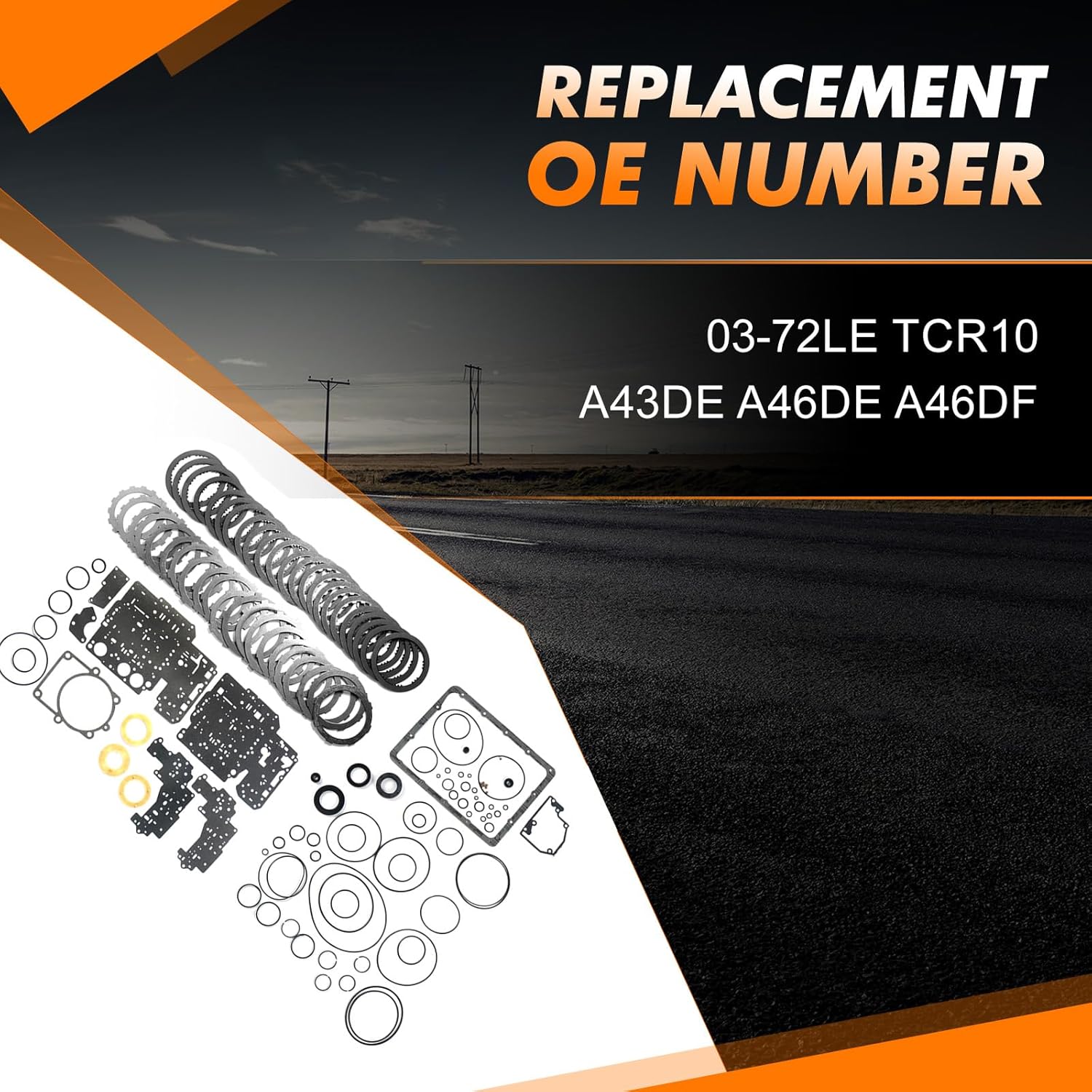 A43DE A46DE A46DF Transmission Master Rebuild Kit 03-72LE Fits for Chevy Tracker 1998-2004 Suzuki Grand Vitara Sidekick Vitara X-90 XL-7 After-Market Parts
