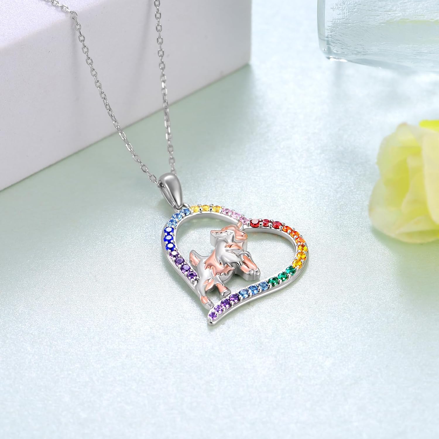 TYSO Goat Necklace 925 Sterling Silver Goat Gifts for Goat Lovers Jewelry for Women - Image 5