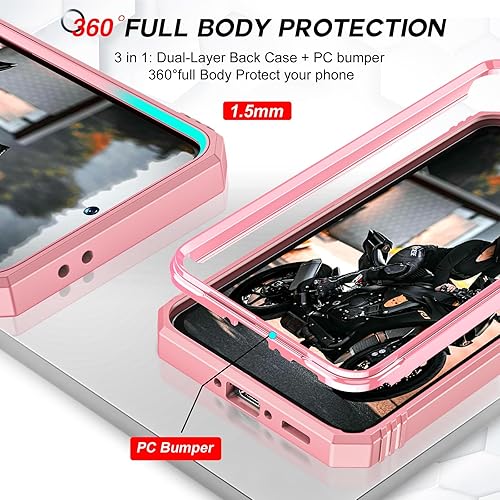 Miniatura 5 de LeYi Funda para teléfono Galaxy A36-5G compatible con Samsung A36 5G con 2 protectores de pantalla, cubierta de cámara deslizante de grado militar,