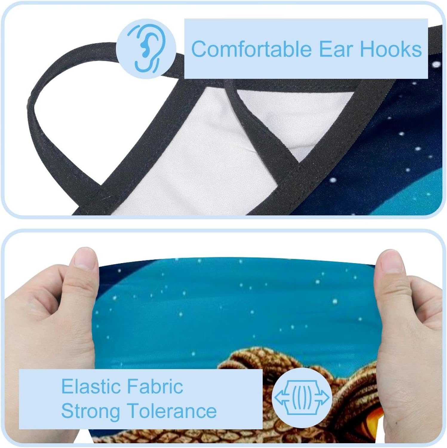 4 Pieces Crocodile Starry Sunflower UV Protector Scarf, Summer Cooling Neck Gaiter for Men/Women