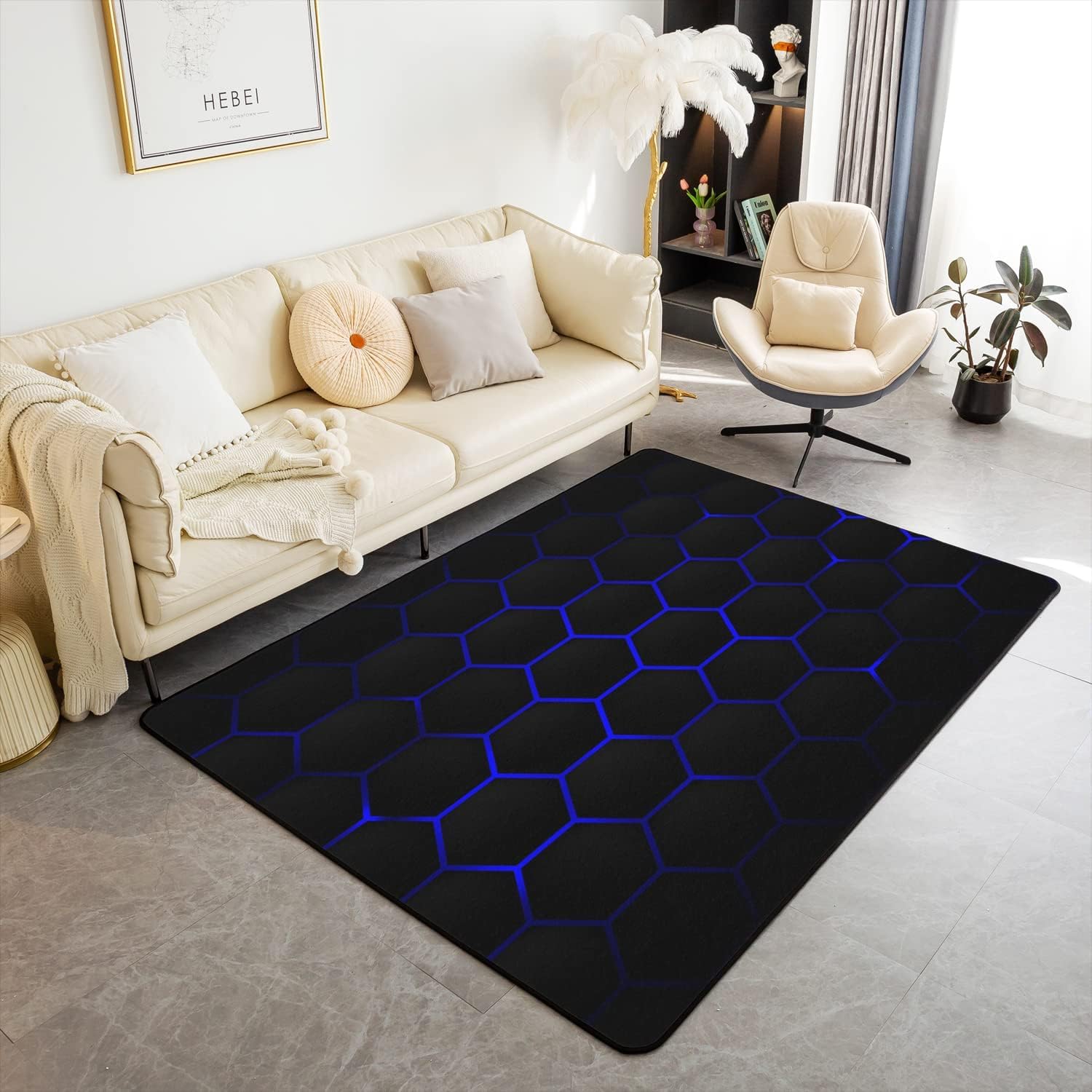 Tapis anti-slip pour sécuriser le salon et éviter les chutes des enfants