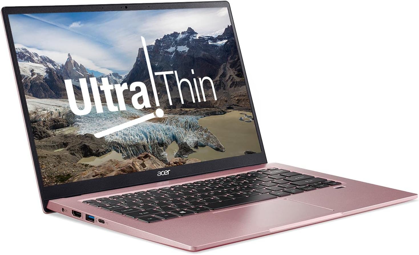 Acer Swift 1 SF114-33 14 inch Laptop - (Intel Pentium N6000, 4GB RAM, 128GB SSD, Full HD Display, Windows 10 in S Mode, Pink)