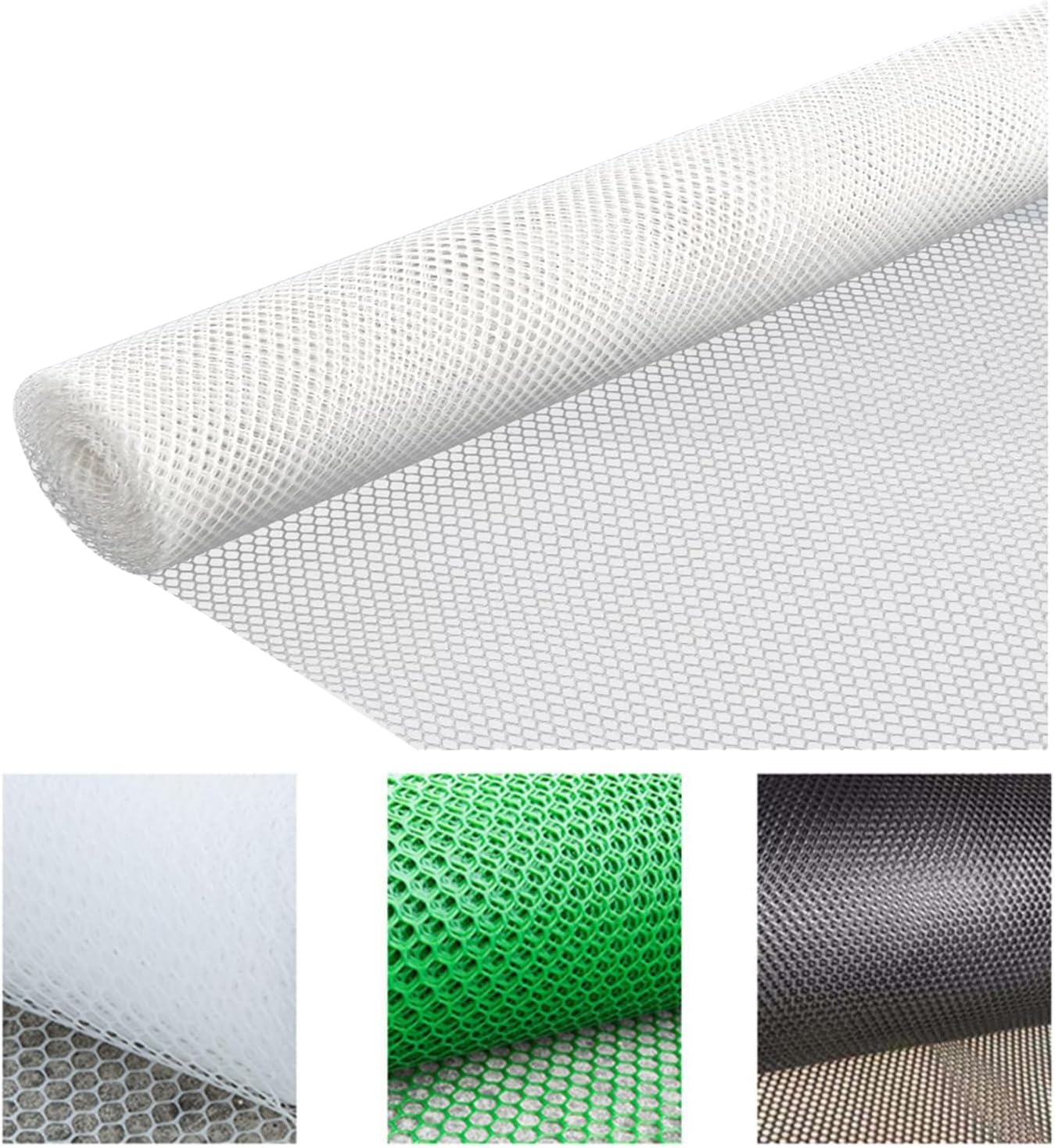 39.3″ x 32.8′ Chicken Mesh Fence Roll Versatile Plastic Fencing Netting Heavy Duty Balcony Protection Safety Mesh Easy Cut for Home Décor Gardening Poultry Barrier(Size:1x10M - Mesh 1.2cm,Color:White)