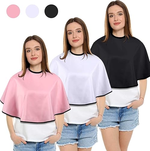 Miniatura 2 de 3 capas de maquillaje para clientes, baberos de maquillaje, delantales de barba, delantales de tinte para cabello, capas de champú, capas de