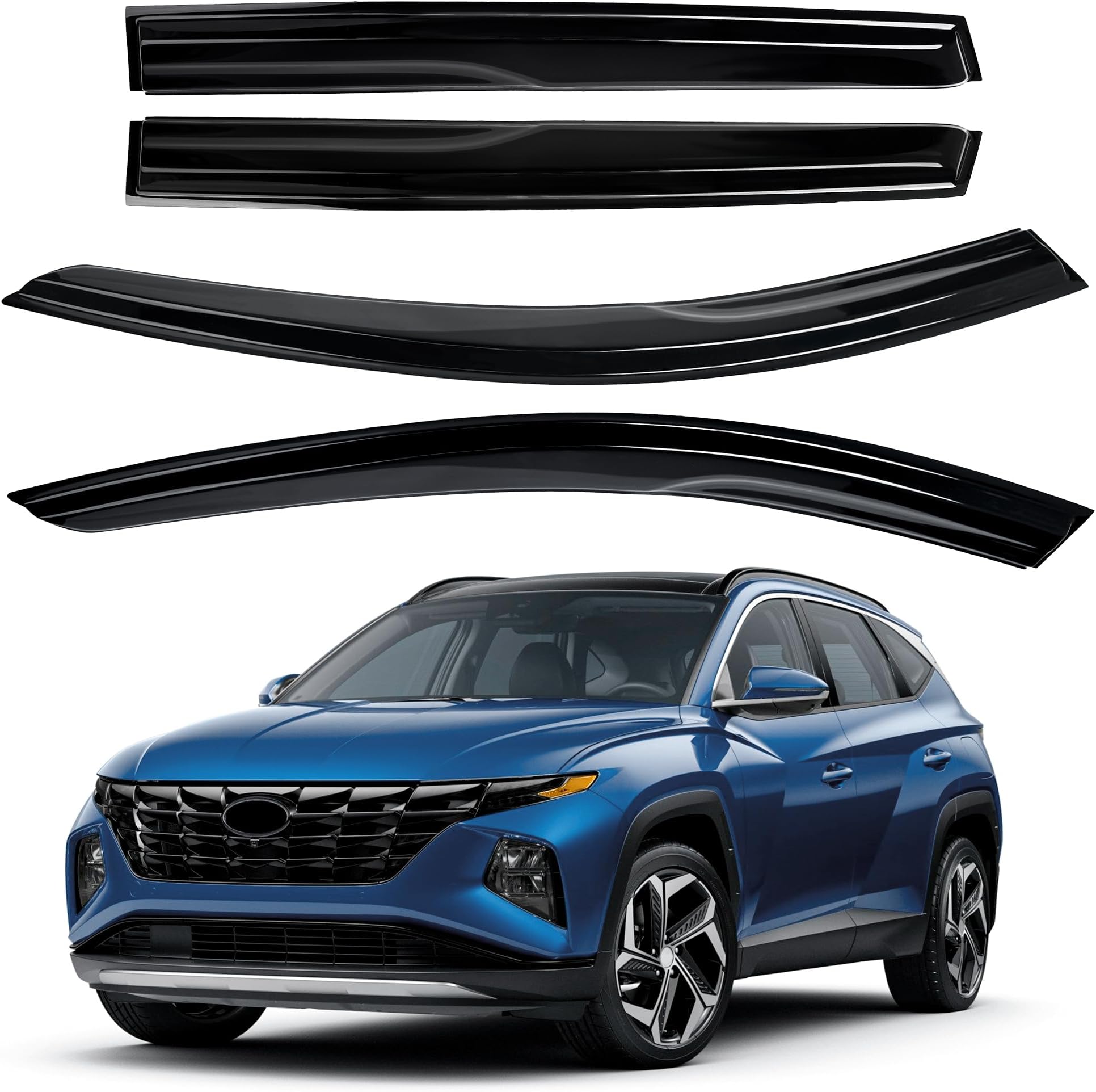 Amazon.com: AUXKO Window Rain Guard for Hyundai Tucson(Include Hybrid ...